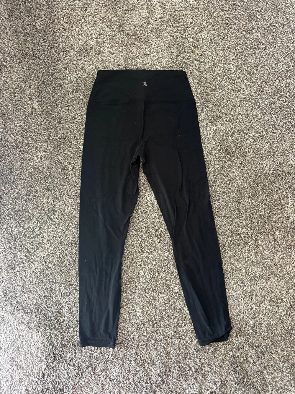Athleta Transcend High Rise 7/8 Black Leggings Size Small